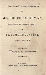 Tapa de Trials and persecutions of Miss Edith O'Gorman