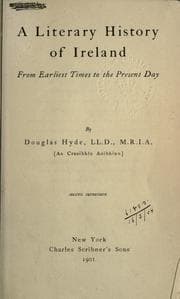 Tapa de A literary history of Ireland from the earliest times to the present day