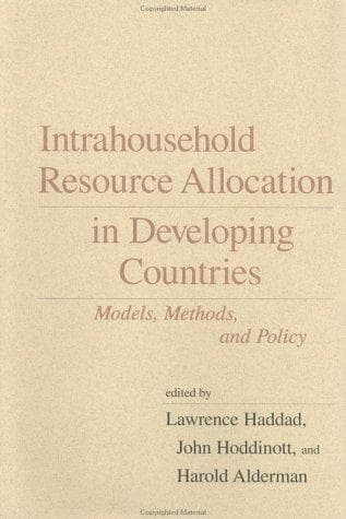 Tapa de Intrahousehold resource allocation in developing countries