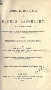 Tapa de A pictorial hand-book of modern geography, on a popular plan