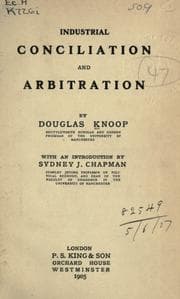 Tapa de Industrial conciliation and arbitration