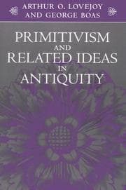 Tapa de Primitivism and related ideas in antiquity
