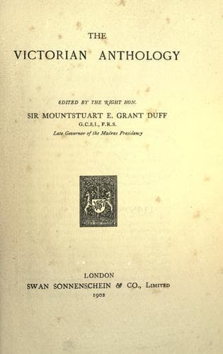 Tapa de The Victorian anthology.