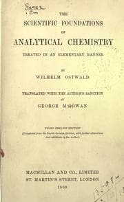 Tapa de Wissenschaftlichen Grundlagen der analytischen Chemie.