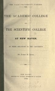 Tapa de The academic college and the scientific college at New Haven
