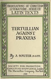 Tapa de Tertullian against Praxeas