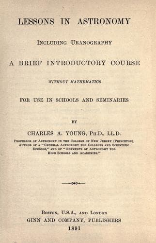 Tapa de Lessons in astronomy including uranography
