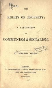 Tapa de The rights of property