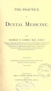 Tapa de The practice of dental medicine