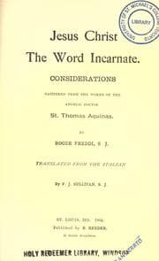 Tapa de Jesus Christ, the Word incarnate