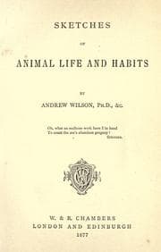 Tapa de Sketches of animal life and habits