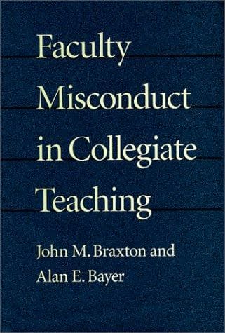 Tapa de Faculty misconduct in collegiate teaching
