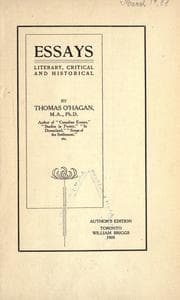 Tapa de Essays, literary, critical and historical