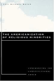 Tapa de The Americanization of Religious Minorities