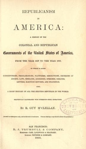 Tapa de Republicanism in America