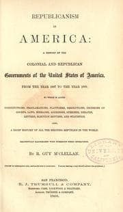Tapa de Republicanism in America