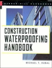 Tapa de Construction waterproofing handbook