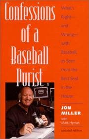 Tapa de Confessions of a baseball purist