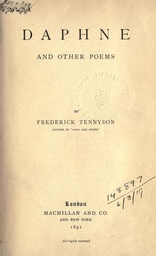 Tapa de Daphne andother poems.