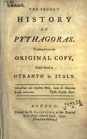 Tapa de The secret history of Pythagoras