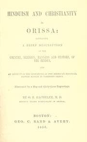 Tapa de Hinduism and Christianity in Orissa