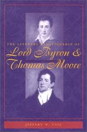 Tapa de The literary relationship of Lord Byron & Thomas Moore