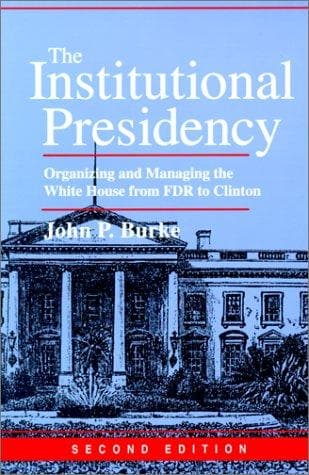Tapa de The institutional presidency
