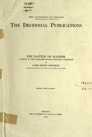 Tapa de The battle of Kadesh