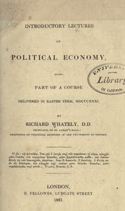 Tapa de Introductory lectures on political-economy