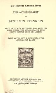 Tapa de The autobiography of Benjamin Franklin and a sketch of Franklin's life from the point where the autobiography ends