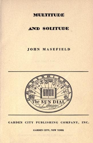 Tapa de Multitude and solitude