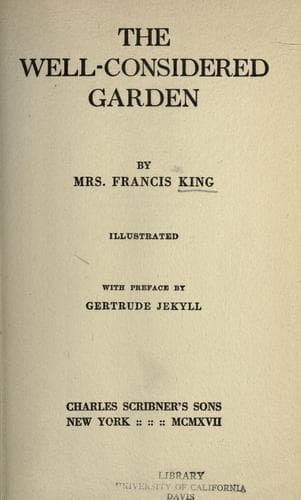 Tapa de The well-considered garden