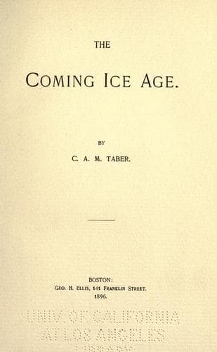 Tapa de The coming ice age