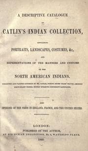 Tapa de A descriptive catalogue of Catlin's Indian collection