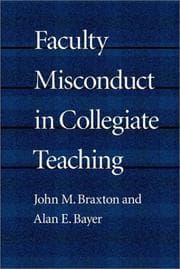 Tapa de Faculty Misconduct in Collegiate Teaching