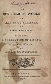 Tapa de Posthumous works, in prose and verse