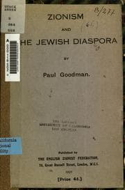 Tapa de Zionism and the Jewish diaspora