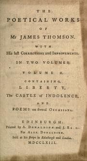 Tapa de The poetical works of Mr. James Thomson