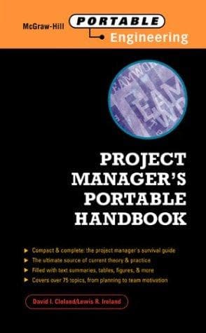 Tapa de Project manager's portable handbook