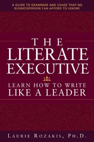 Tapa de The literate executive