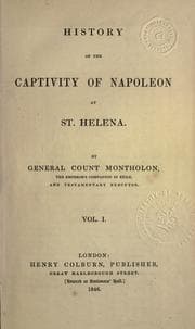 Tapa de History of the captivity of Napoleon at St. Helena