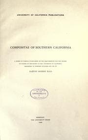 Tapa de Compositae of southern California