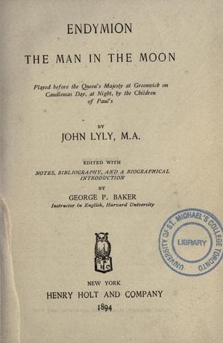 Tapa de Endymion
