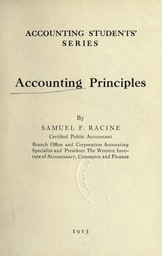 Tapa de Accounting principles