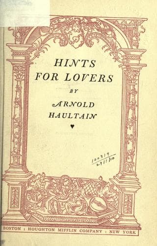 Tapa de Hints for lovers