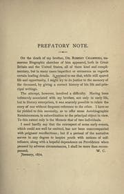 Tapa de Memoir of Robert Chambers