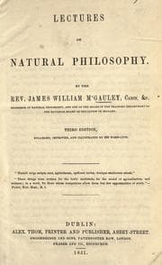 Tapa de Lectures on natural philosophy