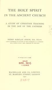 Tapa de The Holy Spirit in the ancient church