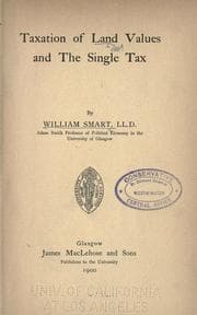 Tapa de Taxation of land values and the single tax