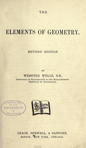 Tapa de The elements of geometry